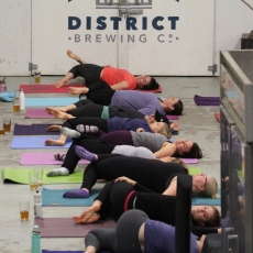 Yoga + Beer Night @ District