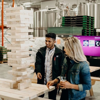 It’s Wednesday night aka 2 more sleeps until #DistrictHoppyHour 
Swing by the brewery Friday for games, pints and weekend supplies 🍻
Beers flow until 🕢 7:30 pm